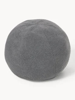 Westwing | Crosby Studios, cojín redondo en tejido bouclé Celeste, Ø 70 cm