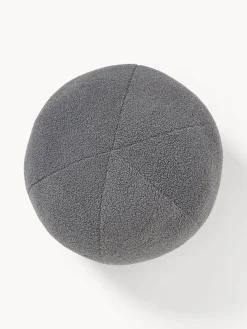 Westwing | Crosby Studios, cojín redondo en tejido bouclé Celeste, Ø 50 cm