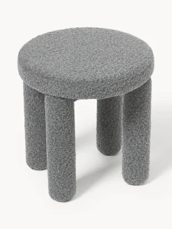 Westwing | Crosby Studios, taburete tapizado en tejido bouclé