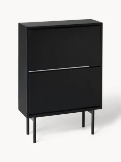 Zapatero de madera con compartimentos plegables Elona