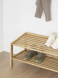 Zapatero de madera de roble Hillmond