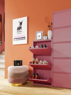 Zapatero de pared con compartimentos plegables Caruso