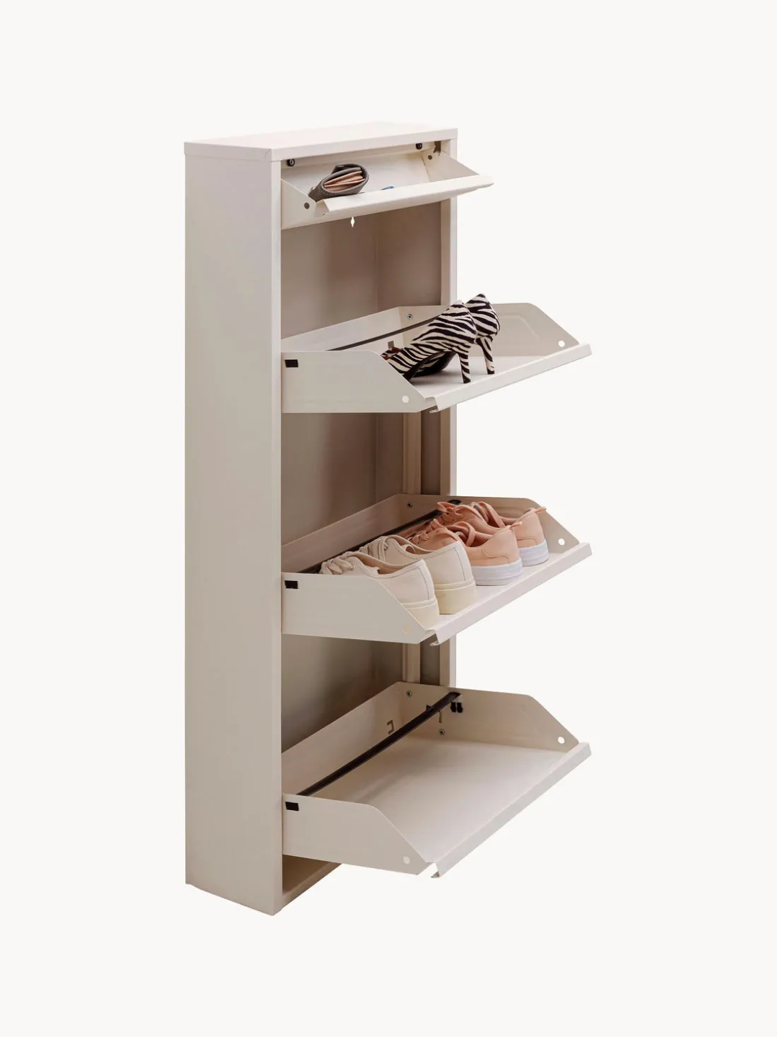 Zapatero de pared con compartimentos plegables Caruso